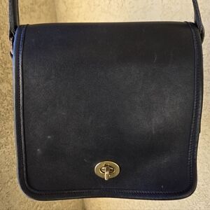 Coach 9076 Companion Flap Black Bag Purse Crossbody Hangtag Vintage